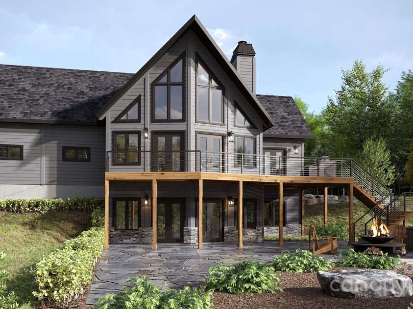 2281 Crestone Way, Connelly Springs, NC 28612.  MLS# CAR4267300, YatesRealty ID 17298. Rear Rendering