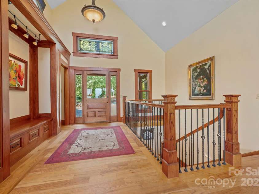 102 Uncle Coss Pond Road, Columbus, NC 28722.  MLS# CAR4267443, YatesRealty ID 17300. Custom woodwork throughout. 