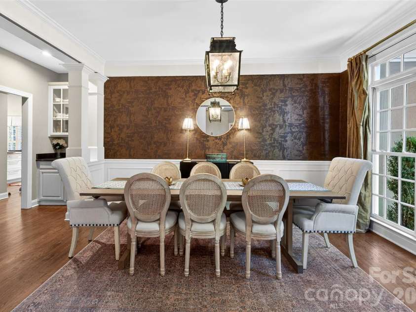 7331 Versailles Lane, Charlotte, NC 28277.  MLS# CAR4375821, YatesRealty ID 17303. Dining Space with elevated finishes