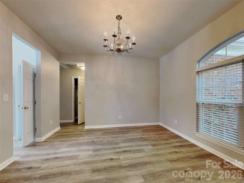 2507 Post Oak Lane, Gastonia, NC 28056.  MLS# CAR4369161, YatesRealty ID 17326. Dining room