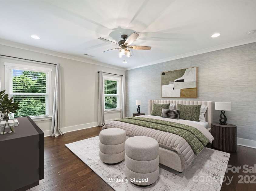 1209 Leigh Avenue, Charlotte, NC 28205.  MLS# CAR4295218, YatesRealty ID 17331. Primary bedroom