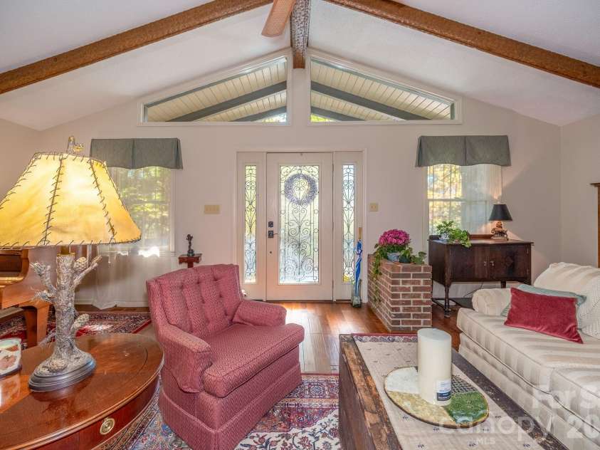 1955 Connestee Trail, Brevard, NC 28712.  MLS# CAR4313257, YatesRealty ID 17335. Beautiful glass front door