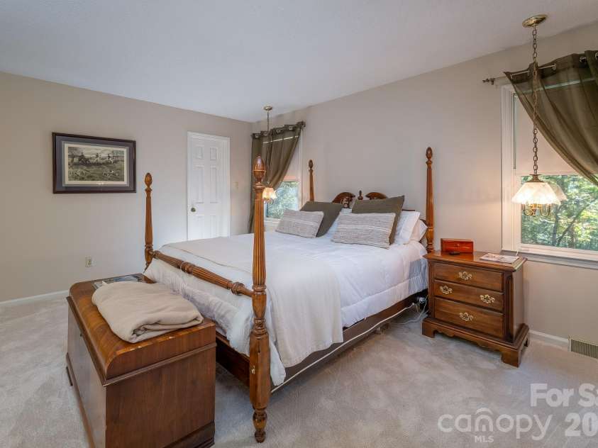 1955 Connestee Trail, Brevard, NC 28712.  MLS# CAR4313257, YatesRealty ID 17335. Primary bedroom #2
