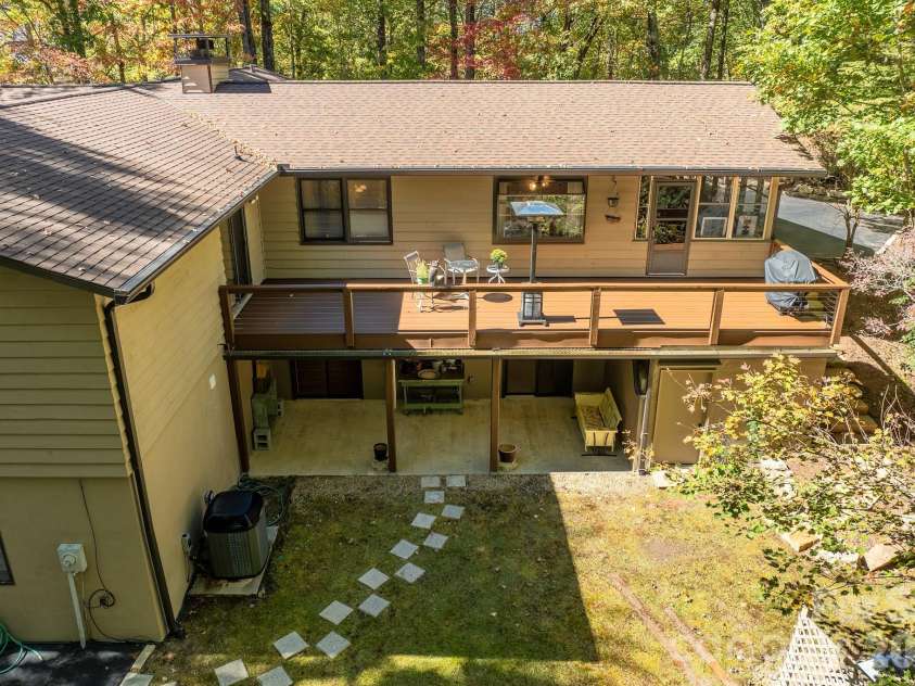 1955 Connestee Trail, Brevard, NC 28712.  MLS# CAR4313257, YatesRealty ID 17335. View of rear area
