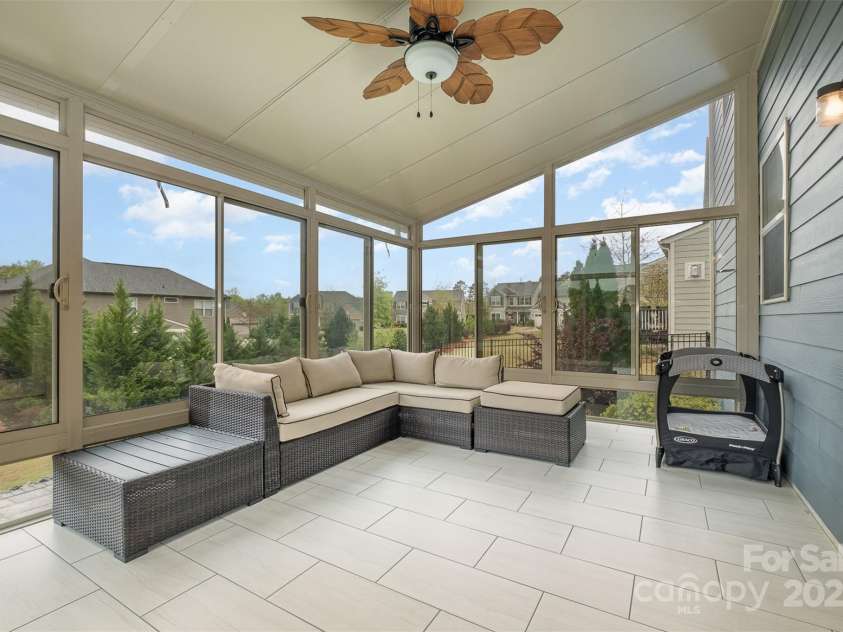 2014 Drawbridge Drive, Fort Mill, SC 29707.  MLS# CAR4257570, YatesRealty ID 17339. Screened Porch