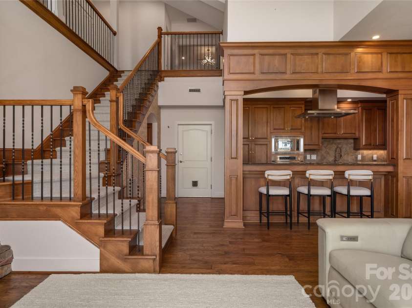 4 Chimney Crest Drive, Asheville, NC 28806.  MLS# CAR4421093, YatesRealty ID 17341. Elegant open staircase