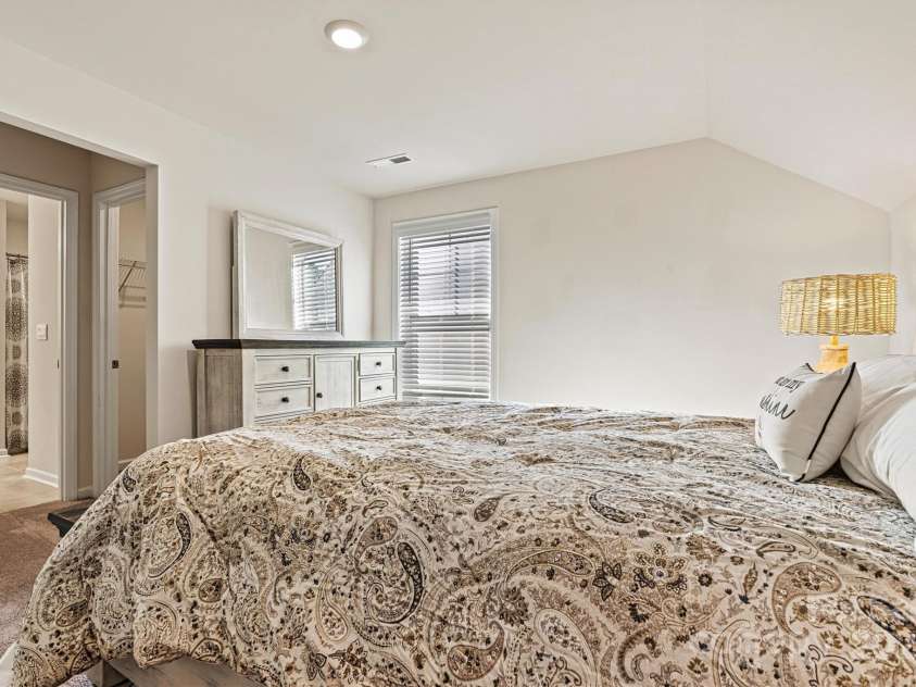 3193 Burnello Court, Iron Station, NC 28080.  MLS# CAR4234099, YatesRealty ID 17342. Bedroom upstairs with ensuite bath