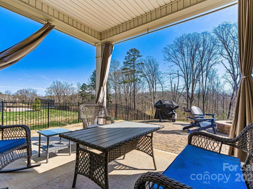 3193 Burnello Court, Iron Station, NC 28080.  MLS# CAR4234099, YatesRealty ID 17342. Covered patio 