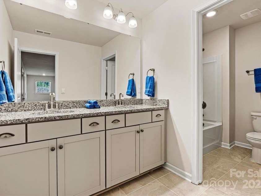 3193 Burnello Court, Iron Station, NC 28080.  MLS# CAR4234099, YatesRealty ID 17342. Full bath upstairs