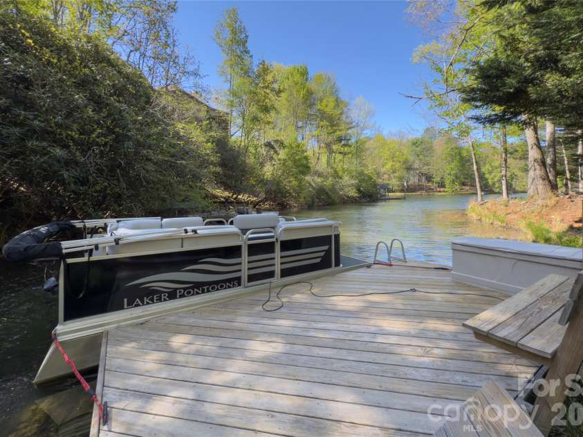 960 Middle Connestee Trail, Brevard, NC 28712.  MLS# CAR4373421, YatesRealty ID 17355. View of private dock