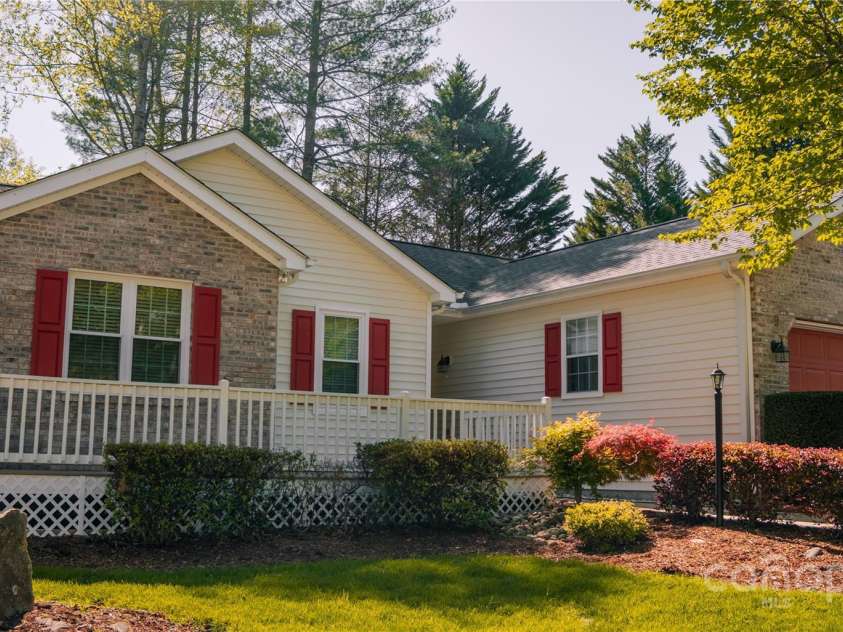 9 Manakiki Court, Etowah, NC 28729.  MLS# CAR4245266, YatesRealty ID 17356. Front View with deck