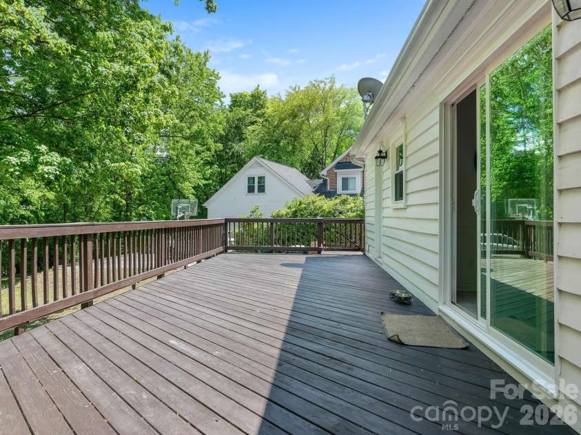5017 Lindstrom Drive, Charlotte, NC 28226.  MLS# CAR4371600, YatesRealty ID 17357. Rear Deck