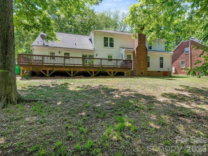 5017 Lindstrom Drive, Charlotte, NC 28226.  MLS# CAR4371600, YatesRealty ID 17357. Rear Exterior