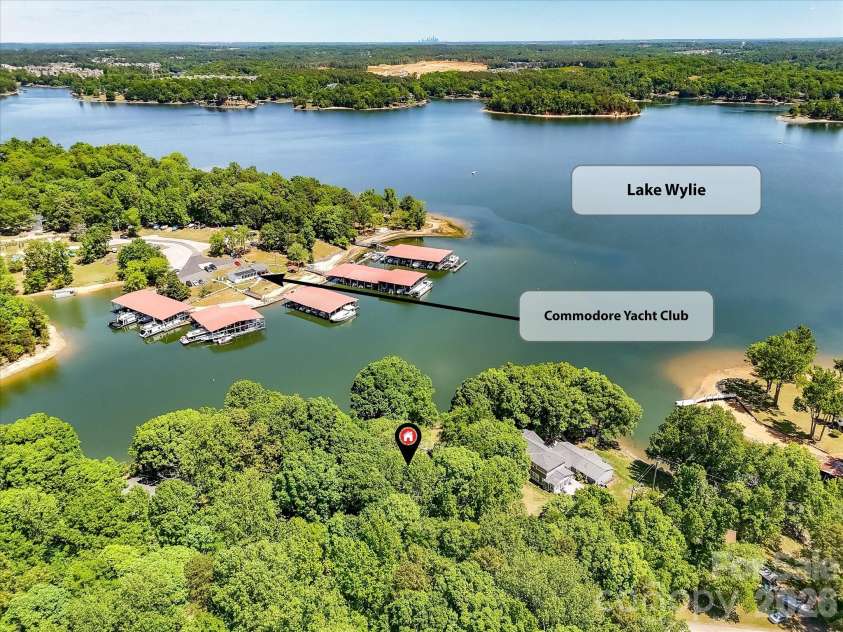 3940 Sandy Point Drive, York, SC 29745.  MLS# CAR4374280, YatesRealty ID 17362. Aerial View 