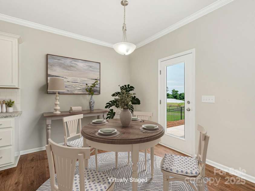 4912 Grace View Drive, Pineville, NC 28134.  MLS# CAR4261040, YatesRealty ID 17367. Breakfast Room Virtually Staged!