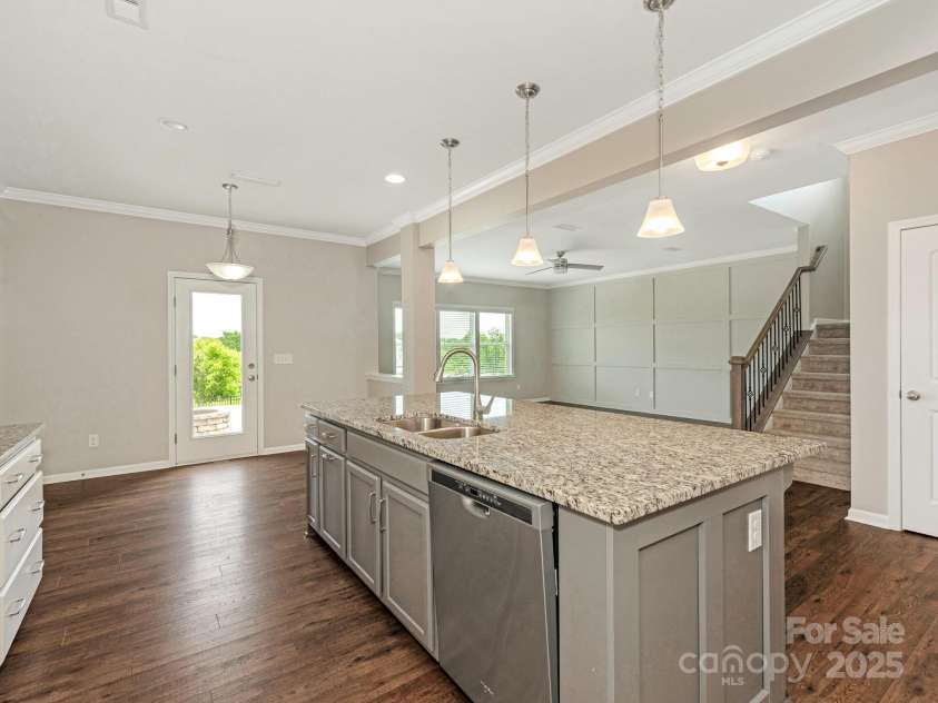 4912 Grace View Drive, Pineville, NC 28134.  MLS# CAR4261040, YatesRealty ID 17367. Kitchen area is open to the great room!