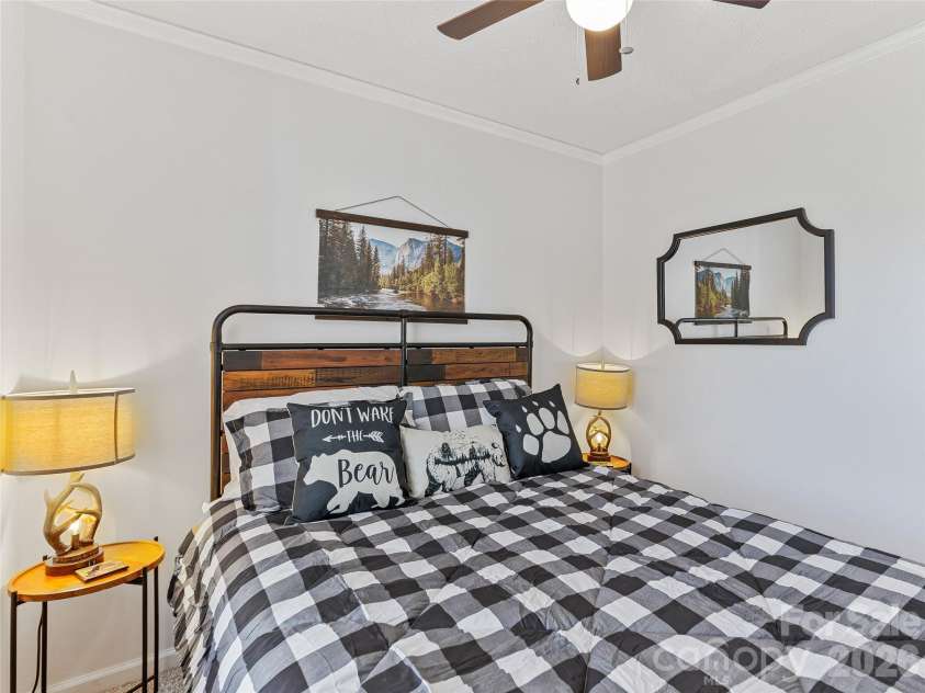 860 Creekside Drive, Maggie Valley, NC 28751.  MLS# CAR4329432, YatesRealty ID 17376. Bedroom #2