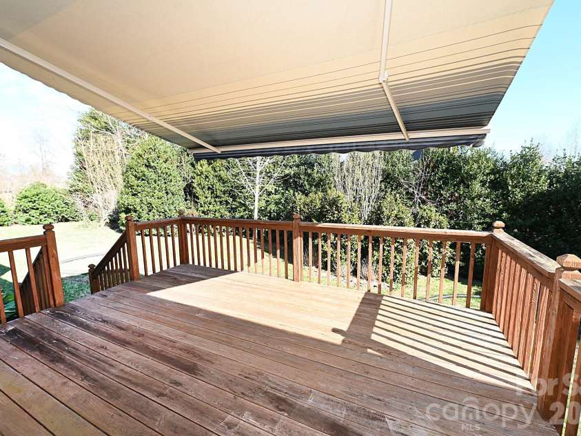 640 40th Avenue Lane, Hickory, NC 28601.  MLS# CAR4353443, YatesRealty ID 17379. Deck With Electric  Retractable Awning