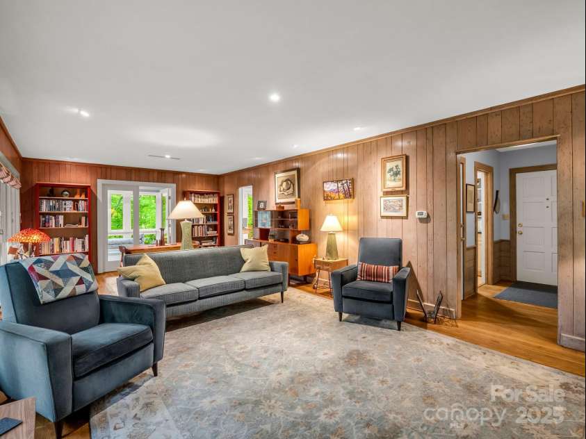 185 Greenstoke Loop, Tryon, NC 28782.  MLS# CAR4261125, YatesRealty ID 17387. Entrance leads to the Kitchen on the right and the Living/Dining Room straight ahead
