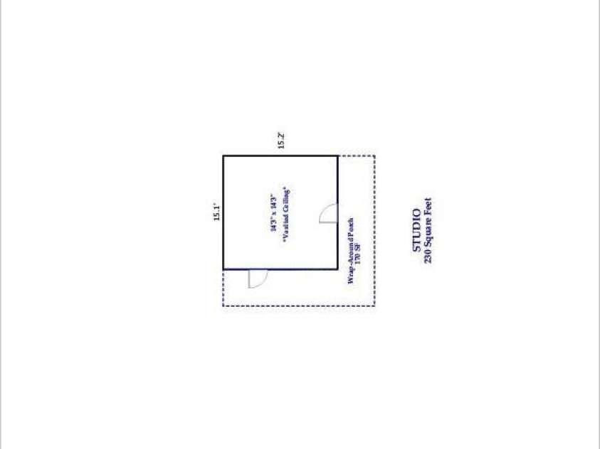 185 Greenstoke Loop, Tryon, NC 28782.  MLS# CAR4261125, YatesRealty ID 17387. Floor plan studio