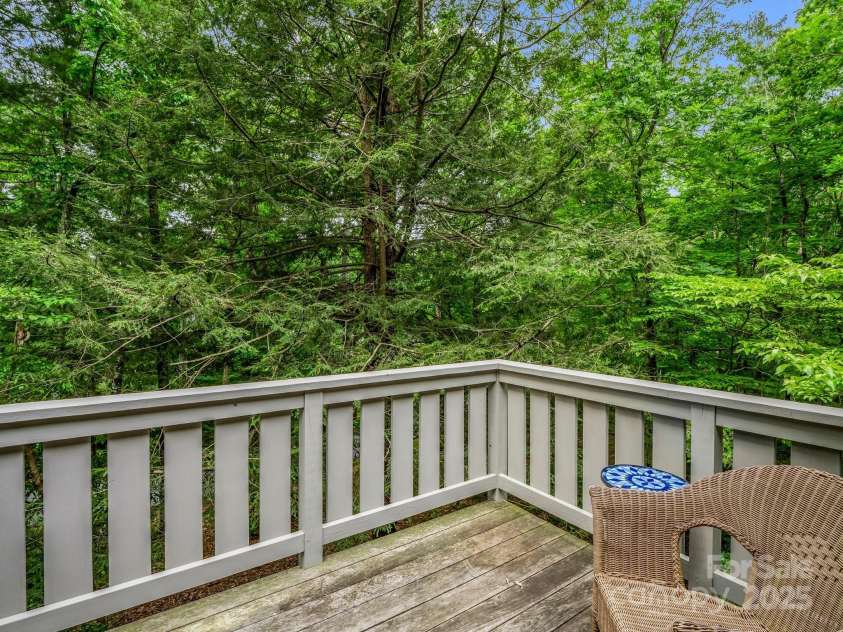 185 Greenstoke Loop, Tryon, NC 28782.  MLS# CAR4261125, YatesRealty ID 17387. Small deck off of the office