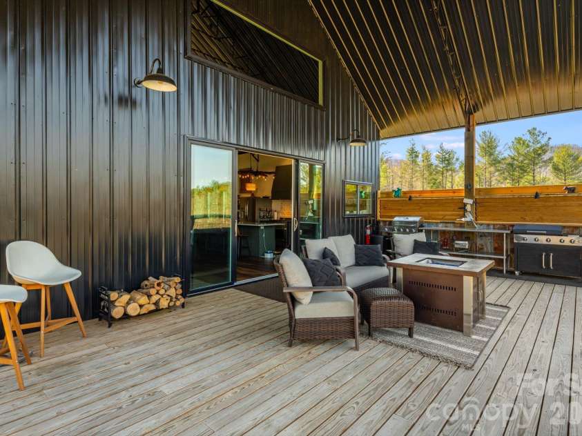 4530 Double Island Road, Green Mountain, NC 28740.  MLS# CAR4362589, YatesRealty ID 17388. Covered front porch is very spacious
