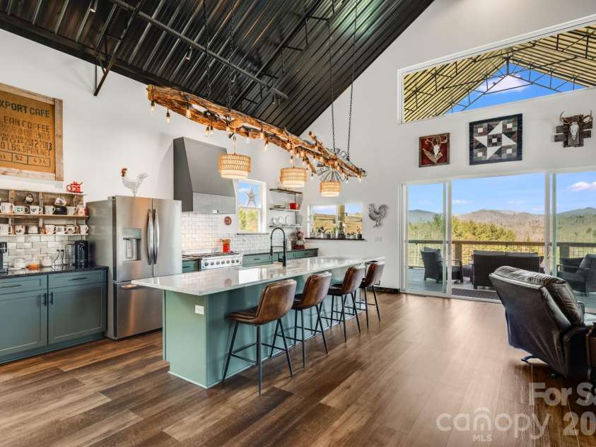 4530 Double Island Road, Green Mountain, NC 28740.  MLS# CAR4362589, YatesRealty ID 17388. Overview of Kitchen