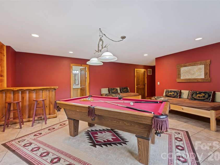 235 Soaring Eagle Road, Bryson City, NC 28713.  MLS# CAR4316418, YatesRealty ID 1739. Poll table and all furniture conveys!