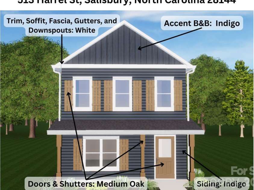 513 Harrel Street, Salisbury, NC 28144.  MLS# CAR4235591, YatesRealty ID 17392. Exterior Rendering