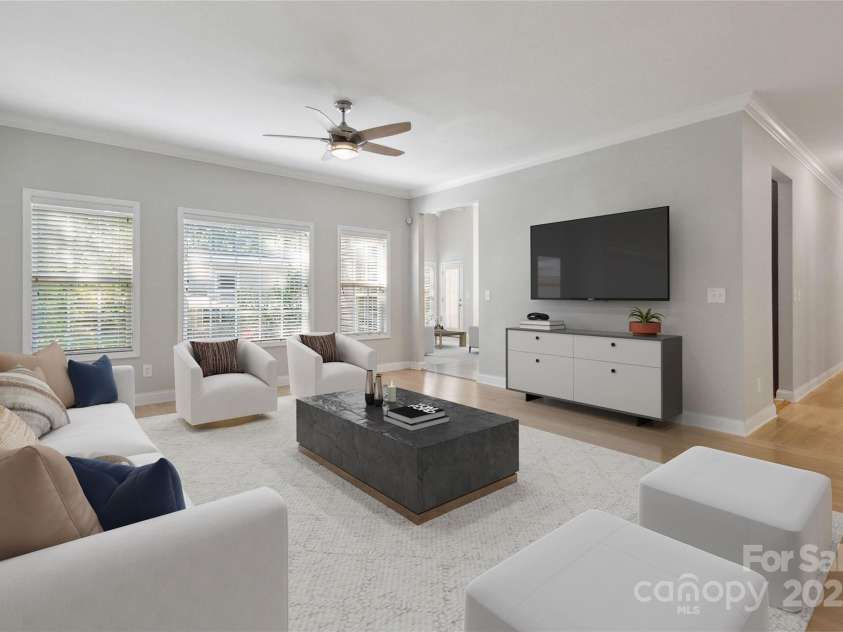 2923 Meadow Creek Lane, Monroe, NC 28110.  MLS# CAR4255594, YatesRealty ID 17394. Virtual Picture of Family Room