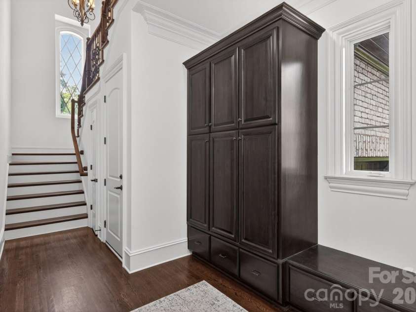 7828 Clovervale Drive, Waxhaw, NC 28173.  MLS# CAR4374597, YatesRealty ID 17395. Back hall dropzone