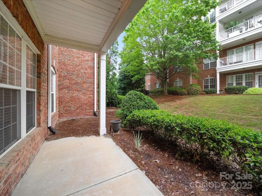 14321 San Paolo Lane, Charlotte, NC 28277.  MLS# CAR4250728, YatesRealty ID 17400. Covered Patio