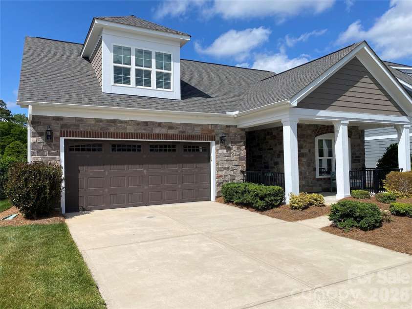 117 Mercyview Lane, Mooresville, NC 28117.  MLS# CAR4374423, YatesRealty ID 17406. Front elevation / concrete driveway