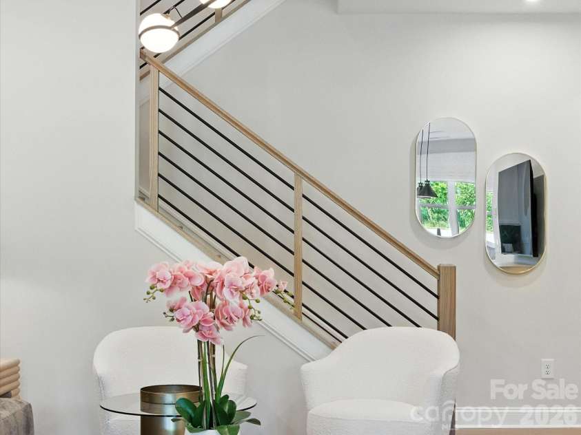 513 Nash Street, Fort Mill, SC 29715.  MLS# CAR4376919, YatesRealty ID 17414. Open Rail Stairs