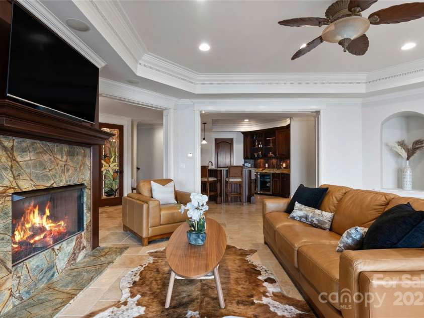 325 Ivy Arbor Circle, Rock Hill, SC 29732.  MLS# CAR4242278, YatesRealty ID 17417. Basement-Open living space with gas fireplace