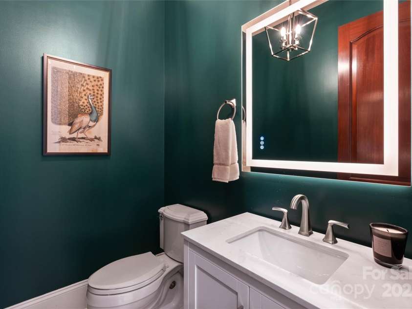 325 Ivy Arbor Circle, Rock Hill, SC 29732.  MLS# CAR4242278, YatesRealty ID 17417. Floor 1-1/2 Bathroom on main floor with new vanity and LED mirror