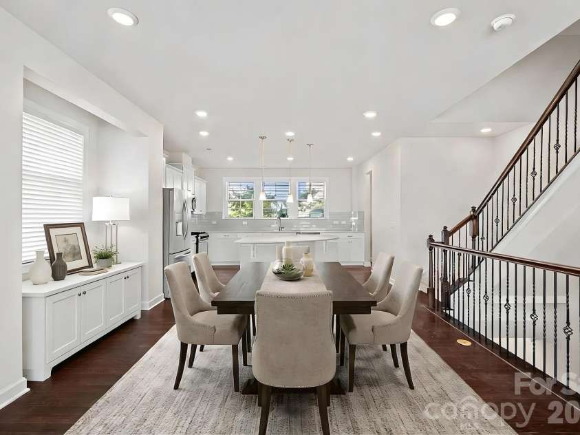 11523 Red Rust Lane, Charlotte, NC 28277.  MLS# CAR4376500, YatesRealty ID 17420. Dining Area, virtually staged