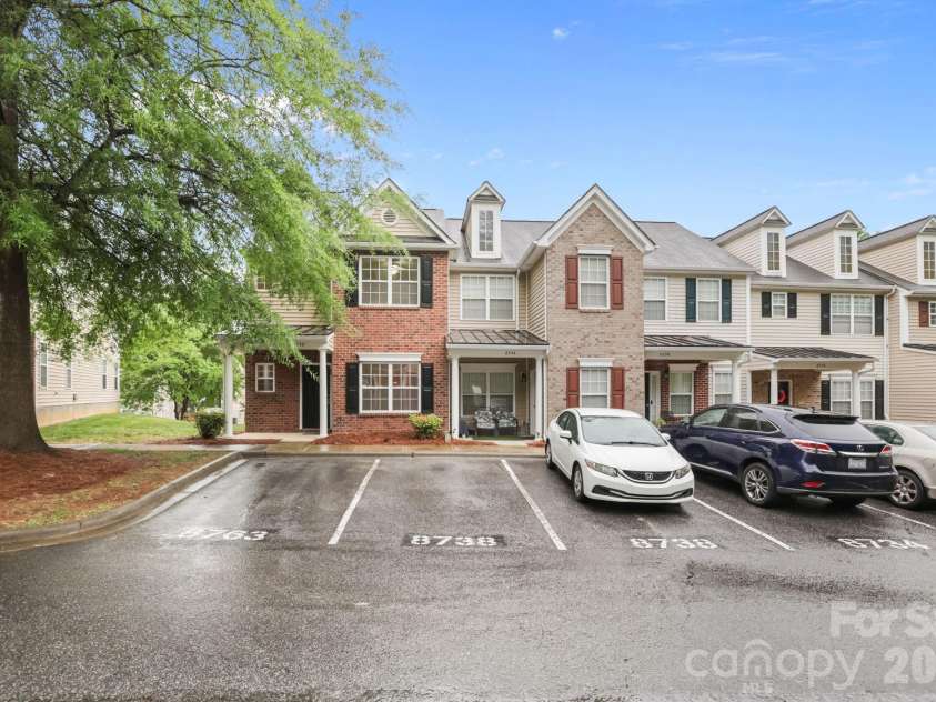 8738 Twined Creek Lane, Charlotte, NC 28227.  MLS# CAR4376717, YatesRealty ID 17423. New townhome on the market, with 2 assigned parking places marked for you! 