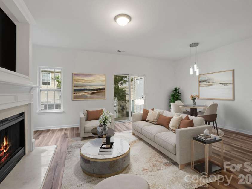 8738 Twined Creek Lane, Charlotte, NC 28227.  MLS# CAR4376717, YatesRealty ID 17423. Virtually Staged