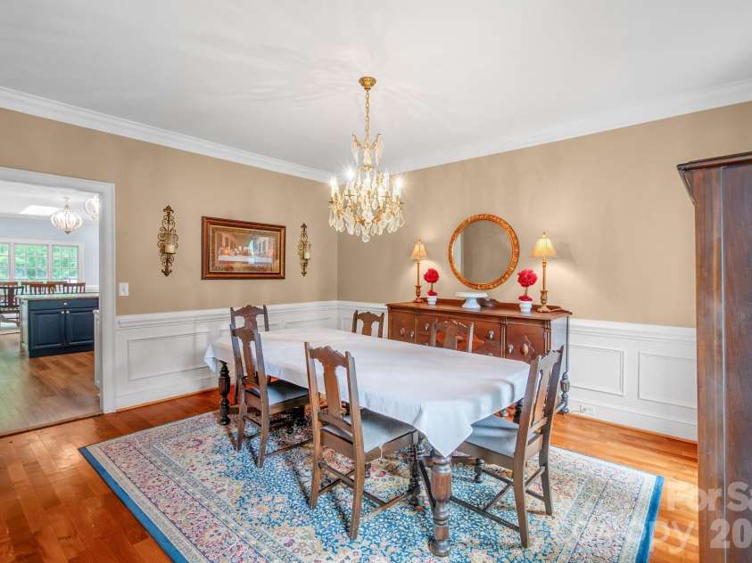2008 Greenbrook Parkway, Weddington, NC 28104.  MLS# CAR4376393, YatesRealty ID 17429. Dining room
