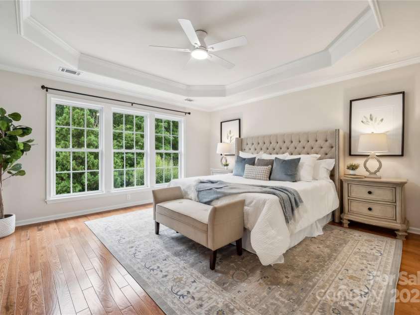 5046 Cressingham Drive, Fort Mill, SC 29707.  MLS# CAR4263729, YatesRealty ID 17429. Expansive primary with peaceful views