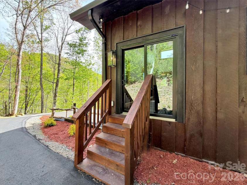 455 Chinquapin Road, Canton, NC 28716.  MLS# CAR4375378, YatesRealty ID 17441. Back entrance