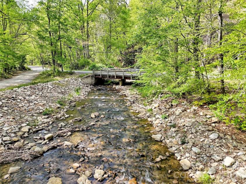 455 Chinquapin Road, Canton, NC 28716.  MLS# CAR4375378, YatesRealty ID 17441. Creek on Property