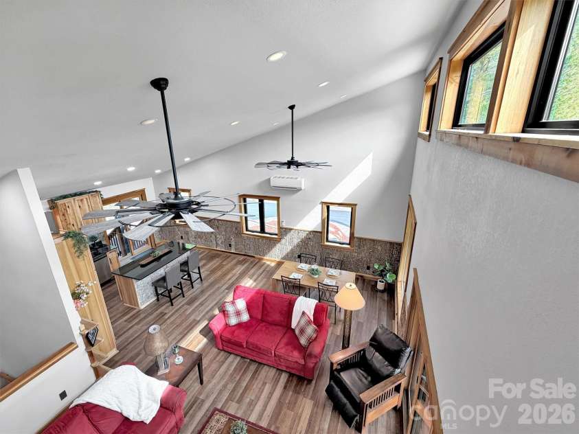 455 Chinquapin Road, Canton, NC 28716.  MLS# CAR4375378, YatesRealty ID 17441. View from loft