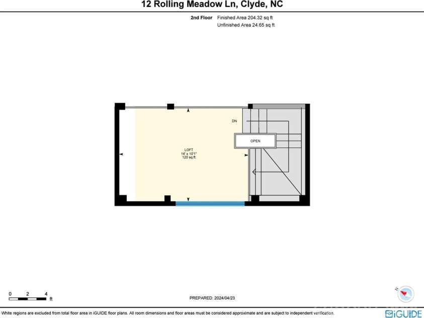 12 Rolling Meadow Lane, Clyde, NC 28721.  MLS# CAR4132706, YatesRealty ID 17445. Upstairs Loft