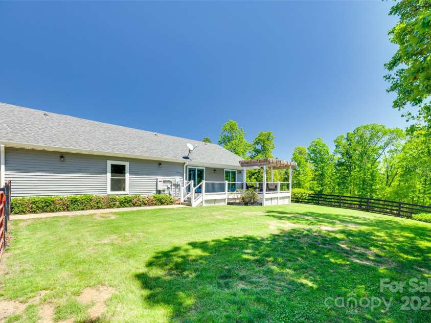 1780 Sierra Road, York, SC 29745.  MLS# CAR4252642, YatesRealty ID 17456. Fenced Rear Yard of Main House