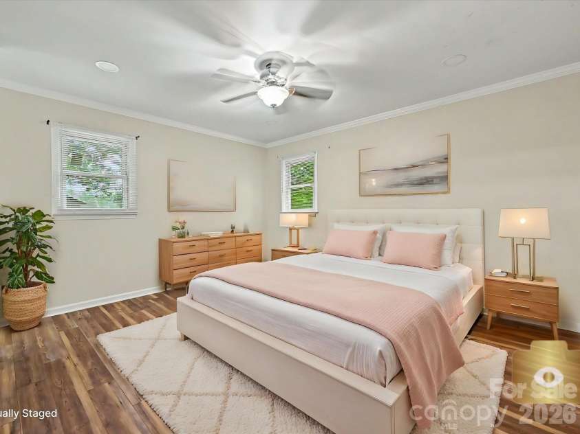 1123 Forest Hills School Road, Marshville, NC 28103.  MLS# CAR4377137, YatesRealty ID 17459. Staged Primary Bedroom