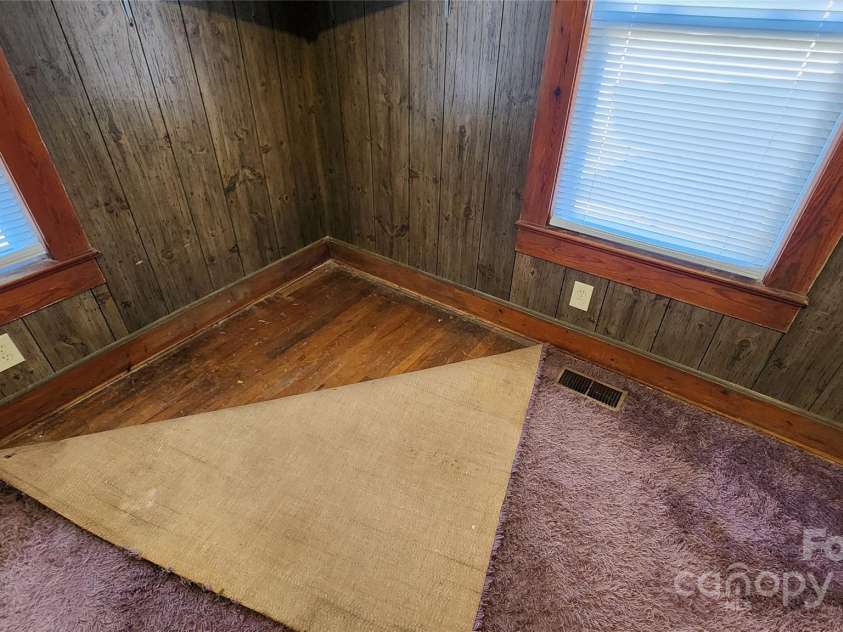 4233 Ralph Patton Road, Morganton, NC 28655.  MLS# CAR4201378, YatesRealty ID 1746. Hardwoods under carpet