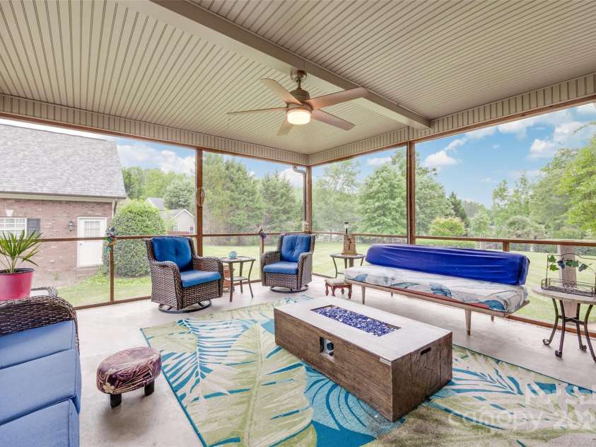 1305 Yellowood Court, Rock Hill, SC 29732.  MLS# CAR4258397, YatesRealty ID 17462. Beautiful screened in rear porch - screen recently replaced!
