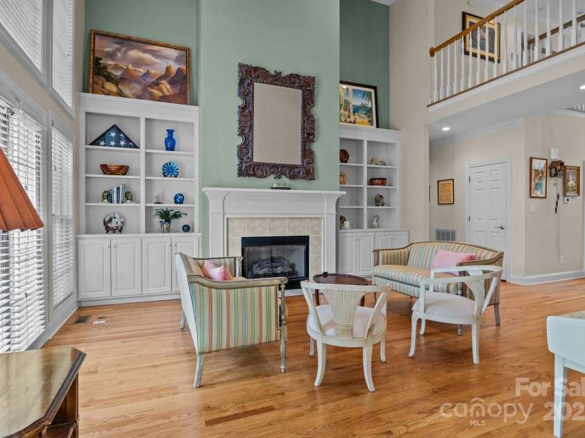 4563 Osprey Run Court, Denver, NC 28037.  MLS# CAR4250891, YatesRealty ID 17479. Gas fireplace and custom builtins